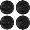 imageRockville MS40B 200 Watt 4in Black Marine Boat Speakers Compact and Powerful Design Waterproof Construction for Boats ATVs and Outdoor Audio Systems 4Piece