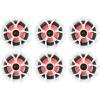 imageRockville Marine Speaker Bundle 6 RKL65MBW 65 700Watt LED Speakers BlackWhite Grilles 6Items