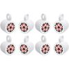 imageRockville RKL65MBW Bundle 4 Pairs 65 in 700W Peak170W RMS Marine LED Wakeboard Speakers 4 Pairs MAC65W White Aluminum Tower Pod Enclosures wBlackWhite Grilles 8Items
