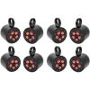 imageRockville RKL65MBW Bundle 8 65 in 700W Marine Wakeboard LED Speakers 8 MAC65B Black Aluminum Wakeboard Tower Speaker Pod Enclosures 16Items