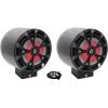 imageRockville RKL80MB Bundle 2 8 900Watt Black Marine Boat Speakers with LED 2 MAC80B Aluminum Wakeboard Tower Pods 2 MAC360B 360 Swivel Mount Clamps for Boats and Towers 6Items