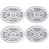 imageRockville RMSTS69W 6x9 1000 Watt Waterproof Marine 2Way Boat Speakers White UV Resistant Stainless Steel Terminals for Marine Audio and Outdoor Installations 4Piece
