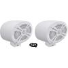 imageRockville RMSTS69W Bundle 2 6x9 in 1000Watt Waterproof Marine Speakers 2 MAC69W White Aluminum Wakeboard Tower Pod Enclosures 2 MAC360W 360Degree Swivel Surface Mount Clamps 6Items