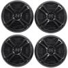 imageRockville RMSTS80B 8in 2Way Marine Speakers 4 Waterproof 1000Watt Peak  500Watt RMS System Black 2Pairs
