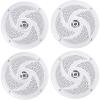 imageRockville RSM65W 65 640W Peak  160W RMS Waterproof Marine Speakers 0925 Shallow Mount CEA Compliant UV Resistant Rubber Surround for BoatsATVsOutdoor Use 4Piece