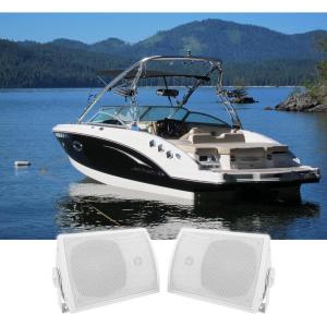 imagePair RockvilIe HP5S 525 Marine Box Speakers with Swivel Bracket for Boats