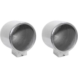 imageRockville 2 MAC90S 8 360 Degree Swivel Chrome Surface Mount Speaker Pods