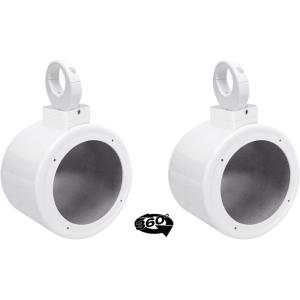 imageRockville MAC525W 525 360 Swivel White Aluminum Wakeboard Tower Speaker Pods