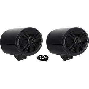 imageRockville RMSTS69B Bundle 2 6x9 in 1000Watt 2Way Waterproof Marine Boat Speakers 2 MAC69B Aluminum Speaker Pod Enclosures 2 MAC360B 360Degree Swivel Surface Mount Clamps 6Items