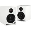 imageRockville APM5D V2 525Inch Powered Studio Monitor Speakers Pair Dark Wood BluetoothWhite