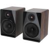 imageRockville APM8B V2 8Inch Powered Studio Monitor Speakers Pair Black BluetoothDark Wood