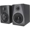 imageRockville APM8W Powered USB Studio Monitor Speaker Pair in White 8 2Way 500W EQ MDF Wood RCAXLR Perfect for Studios Recording MusicBlack