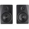 imageRockville APM8W Powered USB Studio Monitor Speaker Pair in White 8 2Way 500W EQ MDF Wood RCAXLR Perfect for Studios Recording MusicBlack