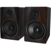 imageRockville APM8W Powered USB Studio Monitor Speaker Pair in White 8 2Way 500W EQ MDF Wood RCAXLR Perfect for Studios Recording MusicDark Wood