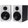 imageRockville APM8W Powered USB Studio Monitor Speaker Pair in White 8 2Way 500W EQ MDF Wood RCAXLR Perfect for Studios Recording MusicWhite