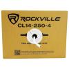 imageRockville CL165004 16 AWG 500ft 4 Conductor Speaker Wire CL2 Rated InCeiling Installation High Purity Copper Flexible PVC Jacket for Home Theater and MultiRoom Audio250 Foot 4 Conductor