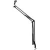imageRockville DMS40 40Inch Studio Microphone Boom Arm Stand Aluminum Desk Clamp 360 degree Rotation Steel Frame ABS Mic Clip for Podcasting and Streaming40