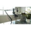 imageRockville DMS40 40Inch Studio Microphone Boom Arm Stand Aluminum Desk Clamp 360 degree Rotation Steel Frame ABS Mic Clip for Podcasting and Streaming40