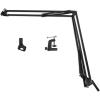 imageRockville DMS40 40Inch Studio Microphone Boom Arm Stand Aluminum Desk Clamp 360 degree Rotation Steel Frame ABS Mic Clip for Podcasting and Streaming40