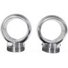 imageRockville MAC525S Bundle Pair 525 in 360 Degree Swivel Polished Aluminum Marine Wakeboard Speaker Pod Enclosures Pair MacSwivelS 360 Degree Rotation Swivel Clamp Mounts 2 Items