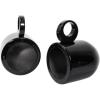 imageRockville MAC65B Bundle 2 65 in Black Aluminum Speaker Pod Enclosures 2 MAC360B 360 Swivel Surface Mount Clamps for Wakeboard Tower Install 4Items