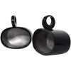 imageRockville MAC69B Bundle 2 6x9 Black Aluminum Wakeboard Tower Speaker Pod Enclosures 2 MAC360B 360 Degree Swivel TowerSurface Mount Clamps for Wakeboards 4Items