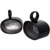 imageRockville MAC69B Bundle 2 6x9 Black Aluminum Wakeboard Tower Speaker Pod Enclosures 2 MAC360B 360 Degree Swivel TowerSurface Mount Clamps for Wakeboards 4Items