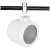 imageRockville MAC90W Bundle 2 8 in White Aluminum Wakeboard Tower Speaker Pod Enclosures 2 MAC360W 360 Degree Swivel SurfaceMount Clamps for Pods 4Items