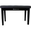 imageRockville PB7 White Thailand Wood Piano Bench Padded Comfort Storage Compartment for Pianists and Keyboard PlayersBlack