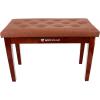 imageRockville PB7 White Thailand Wood Piano Bench Padded Comfort Storage Compartment for Pianists and Keyboard PlayersBrown