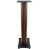 imageRockville Pair SS36C 36 Classic WoodGrain Speaker Stands Solid MDF 100 lb Capacity Dual Top Plates Isolation Pads Brass and Rubber Spikes Cable Management for Home Audio and StudioClassic WoodGrain