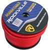 imageRockville R4G150R 4 AWG 150Ft Red Amp Power Wire Spool UltraFlexible Copper Cable High Current Competition Grade PVC Jacket Heat Resistant