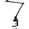imageRockville RBOOM 34 34Inch Boom Arm Studio Podcast Mic Stand ABS Desk Clamp Adjustable 3Area Articulation 360 degree Rotation Steel Arm for Podcasting and Streaming