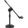 imageRockville RDMS70 Desktop Microphone Stand with Boom Arm Steel Round Base Adjustable Height Low Profile ScratchResistant Finish AntiSlip Base for Podcasting and Streaming