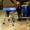 imageRockville RDS51 Double Braced Drum Throne 4 Memory Foam All Black Finish Adjustable Height 177 236 Locking Mechanism Includes Travel Bag Perfect for Drummers Live amp StudioVelvet  Blue Accent