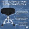 imageRockville RDS51 Double Braced Drum Throne 4 Memory Foam All Black Finish Adjustable Height 177 236 Locking Mechanism Includes Travel Bag Perfect for Drummers Live amp StudioVelvet  Black