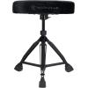 imageRockville RDS51 Double Braced Drum Throne 4 Memory Foam All Black Finish Adjustable Height 177 236 Locking Mechanism Includes Travel Bag Perfect for Drummers Live amp StudioVelvet  All Black