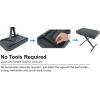 imageRockville RKB61 V2 Adjustable XStyle Keyboard Bench 3 Thick Padding 350 lb Capacity QuickRelease Foldable Design No Assembly for Home Studio and Live Performers