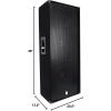 imageRockville RSG1524 Dual 15in 3000Watt 3Way 4Ohm Passive DJ PA Speakers MDF Cabinet Construction High SPL Output for Clubs Parties and Live Sound Applications 2Piece