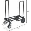 imageRockville Rock Cart OffRoad DJ Transport Cart Big Wheels Smooth Casters Wheel Locking 700lbs Capacity Folding Steel Perfect for Gigs amp EventsROCK CART OFFROAD