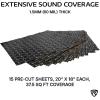 imageRockville RockMat 5015 50 Sq Ft Butyl Sound Deadening Mat 15MM 60 Mil Aluminum Foil Backing Adhesive Precut Sheets Reduces Road Noise and Vibrations Car Truck Van RV Marine37 SQ FT  60 MIL
