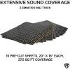 imageRockville RockMat 5015 50 Sq Ft Butyl Sound Deadening Mat 15MM 60 Mil Aluminum Foil Backing Adhesive Precut Sheets Reduces Road Noise and Vibrations Car Truck Van RV Marine37 SQ FT  100 MIL