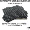 imageRockville RockMat 5015 50 Sq Ft Butyl Sound Deadening Mat 15MM 60 Mil Aluminum Foil Backing Adhesive Precut Sheets Reduces Road Noise and Vibrations Car Truck Van RV Marine50 SQ FT  100 MIL