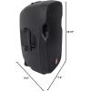 imageRockville SPGN158 Bundle 2 15in Passive DJ PA Speakers 400W RMS800W Program1600W Peak Each 2 TB15 Padded Speaker Bags with Stand Holder ABS Lightweight 8Ohm Cabinets 4Items