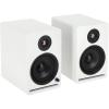 imageRockville APM5D V2 525Inch Powered Studio Monitor Speakers Pair Dark Wood BluetoothWhite