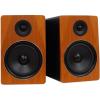 imageRockville APM8W Powered USB Studio Monitor Speaker Pair in White 8 2Way 500W EQ MDF Wood RCAXLR Perfect for Studios Recording MusicCherry