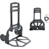 imageRockville GigMate 154 lbs DJMusician Aluminum Trolley Hand Truck Folds Flat Large Rubber Wheels Bungee Cord Included Adjustable Height for DJs and Musicians Transporting Gear