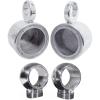 imageRockville MAC525S Bundle Pair 525 in 360 Degree Swivel Polished Aluminum Marine Wakeboard Speaker Pod Enclosures Pair MacSwivelS 360 Degree Rotation Swivel Clamp Mounts 2 Items