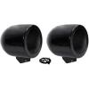 imageRockville MAC65B Bundle 2 65 in Black Aluminum Speaker Pod Enclosures 2 MAC360B 360 Swivel Surface Mount Clamps for Wakeboard Tower Install 4Items
