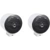 imageRockville MS525B Bundle 2 MAC525S 525 in Polished Metal Pod Enclosures 2 MAC360C 360 Degree Swivel Surface Mount Chrome Clamps MS525B 2Way 400Watt IP56 Waterproof Boat Speakers 3Items